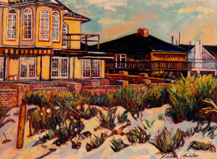 Rehoboth Beach Houses Again Painting by Kendall Kessler