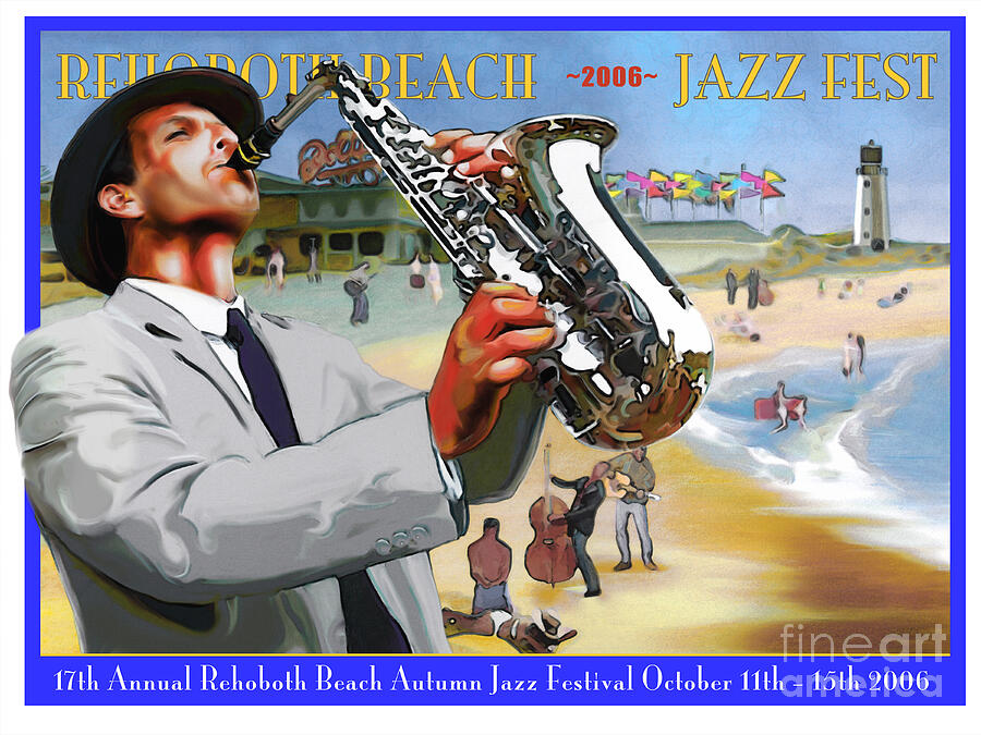 Rehoboth Beach Jazz Fest 2006 Digital Art by Mike Massengale