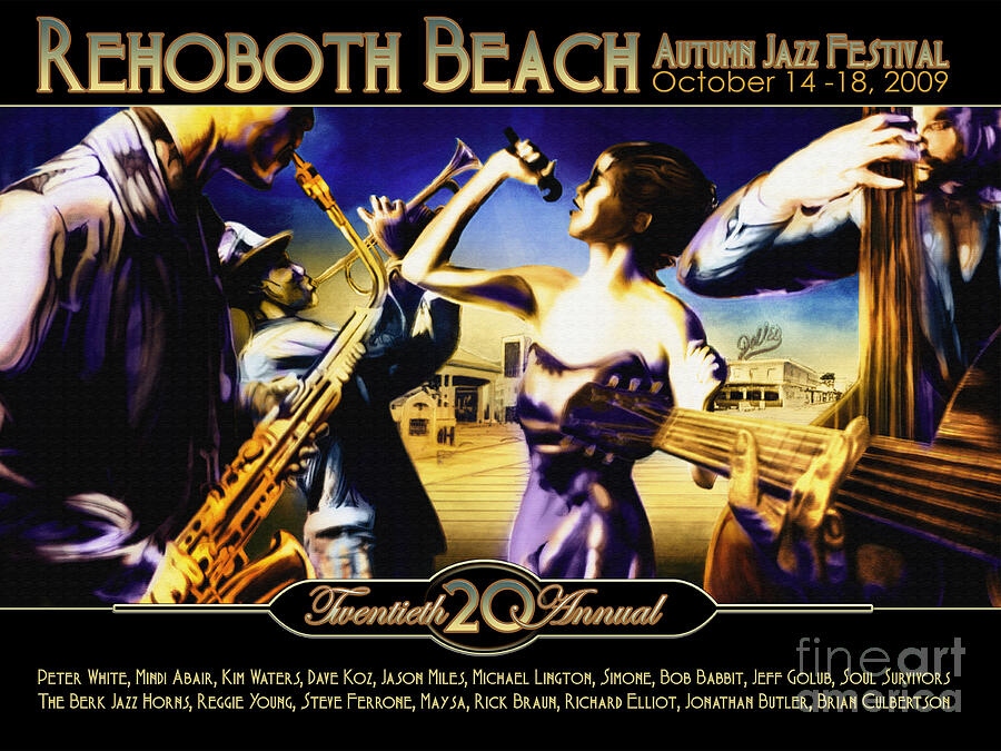 Rehoboth Beach Jazz Fest 2009 Digital Art by Mike Massengale