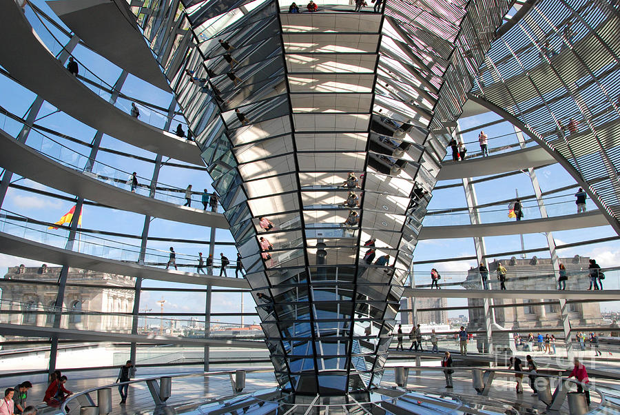 Berlin Photograph - Reichstag Dome by Andrea Simon