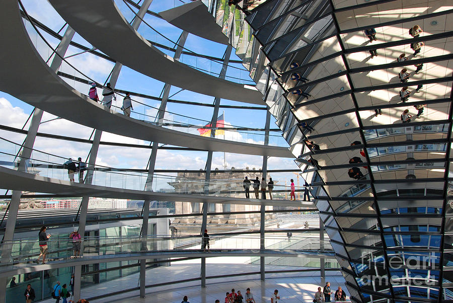 Berlin Photograph - Reichstag Dome II by Andrea Simon
