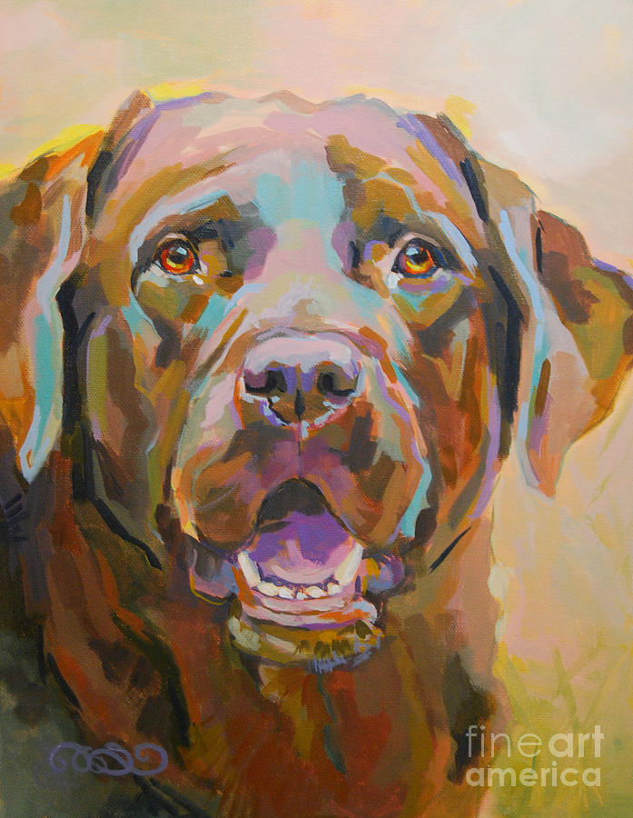 Dog Painting - Reilly by Kimberly Santini