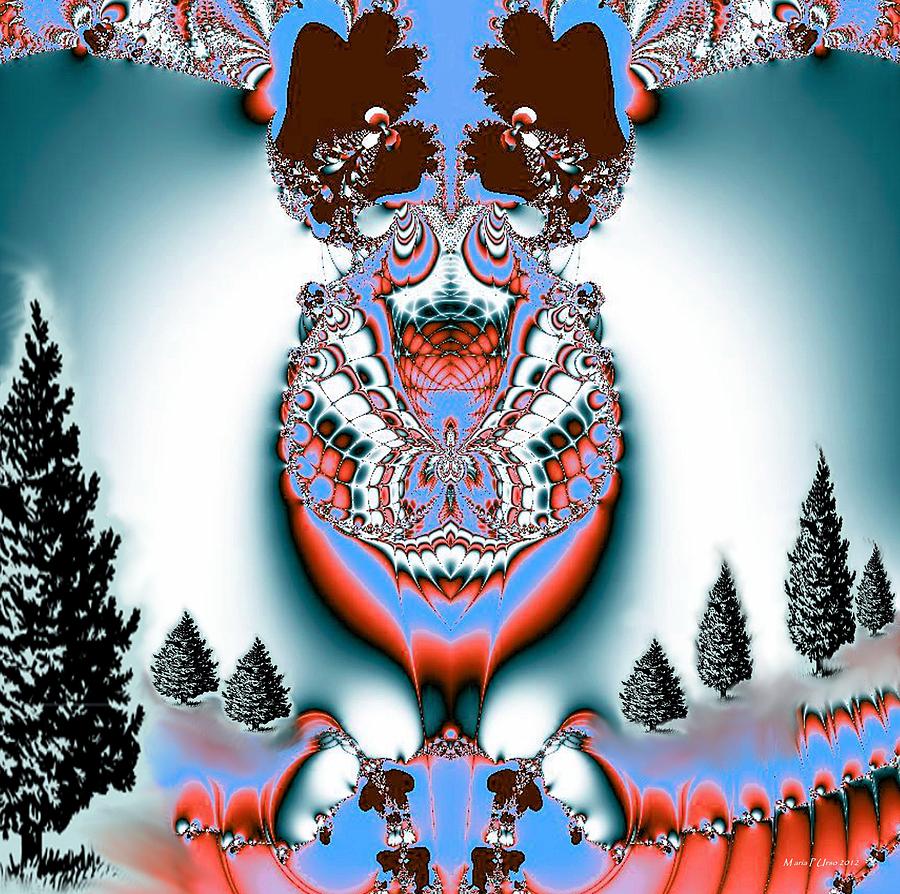 Reindeer Blues Digital Art by Maria Urso
