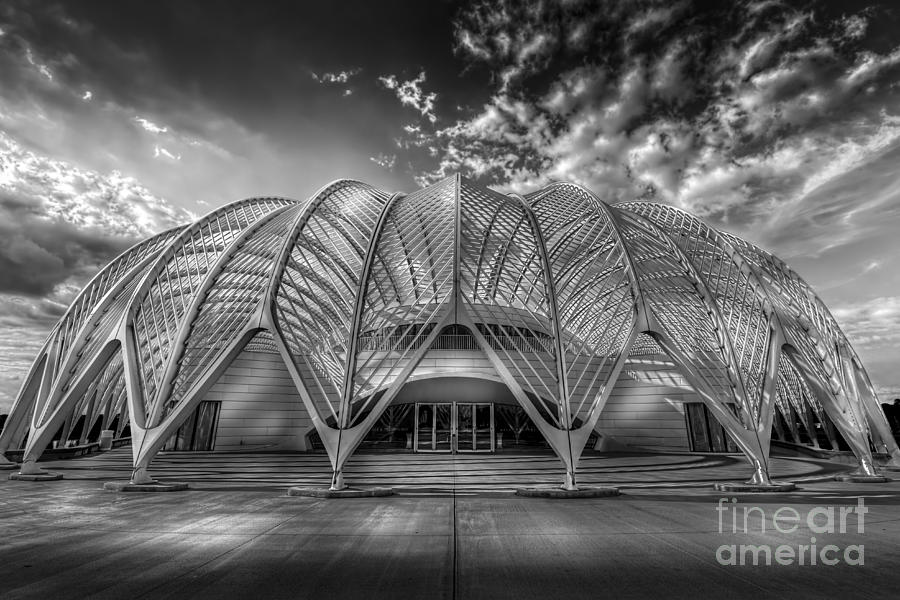 Architecture Photograph - Reinforced Technology - BW by Marvin Spates