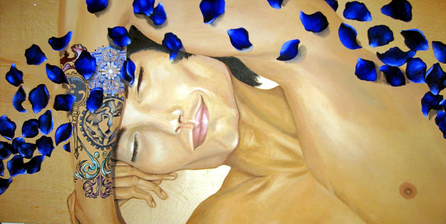 Oil Painting - Relaxed by Stephanie LeVasseur Oil Painting - Relaxed by Stephanie LeVasseur