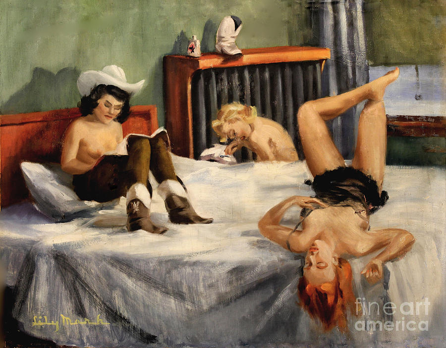 Relaxing After Rehearsal 1940 Painting by Art By Tolpo Collection