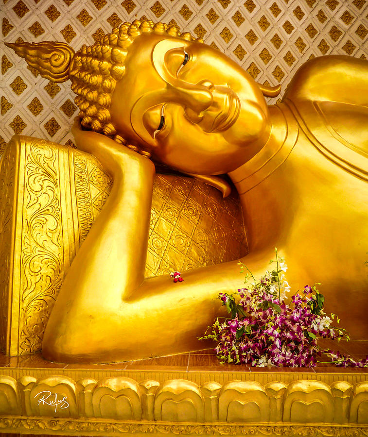 Buddha Photograph - Relaxing Contemplation by Allan Rufus Buddha Photograph - Relaxing Contemplation by Allan Rufus