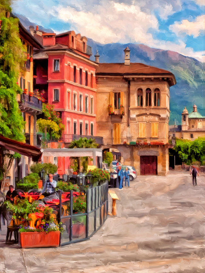 Relaxing In Baveno Painting by Michael Pickett