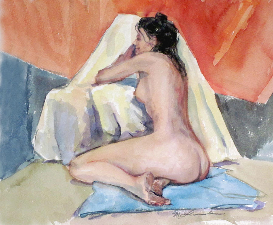Relaxing Nude Painting by Mark Lunde
