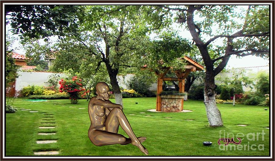 Impressionism Painting - relaxing statue 1004RS1 by Pemaro
