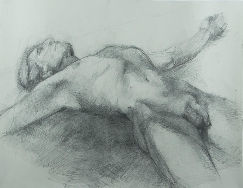 Nude Drawing - Release by Cynthia Harvey