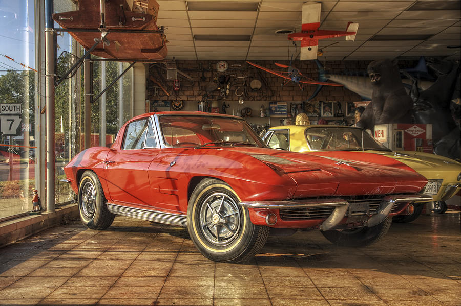 Elvis Presley Photograph - Relics of History - Corvette - Elvis - Nehi by Jason Politte