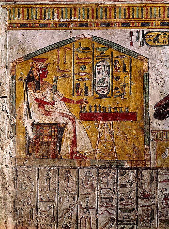 Relief Of Nefertari Playing Chess Photograph by Brian Brake