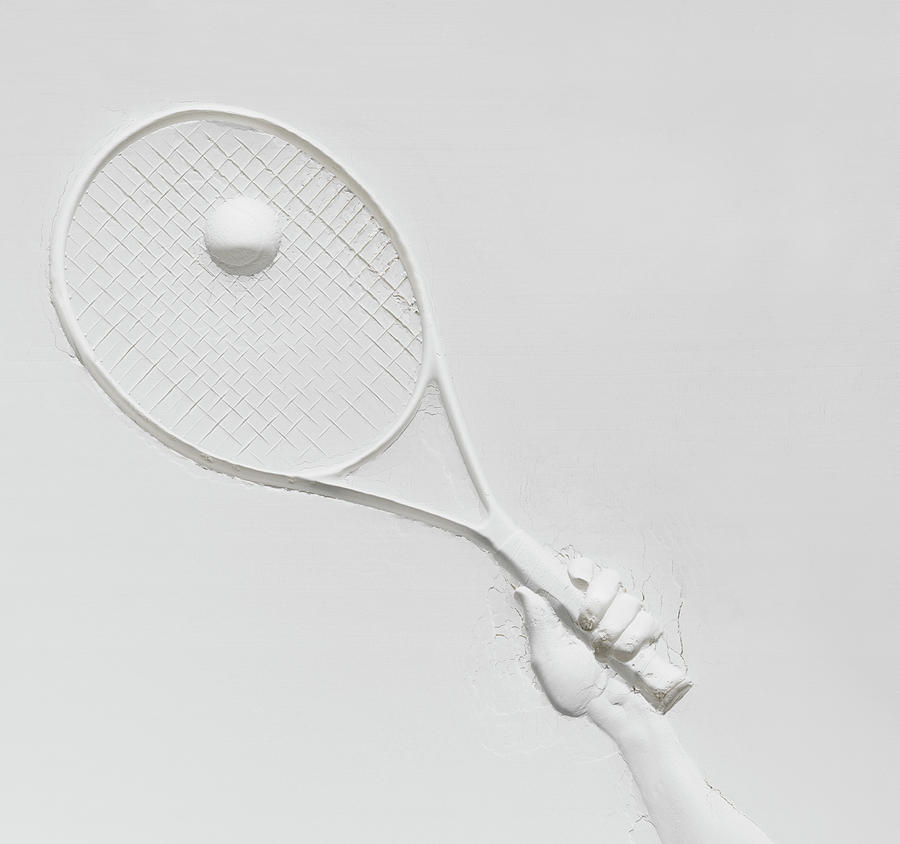 Relief Of Tennis Racket Photograph by Henrik Sorensen