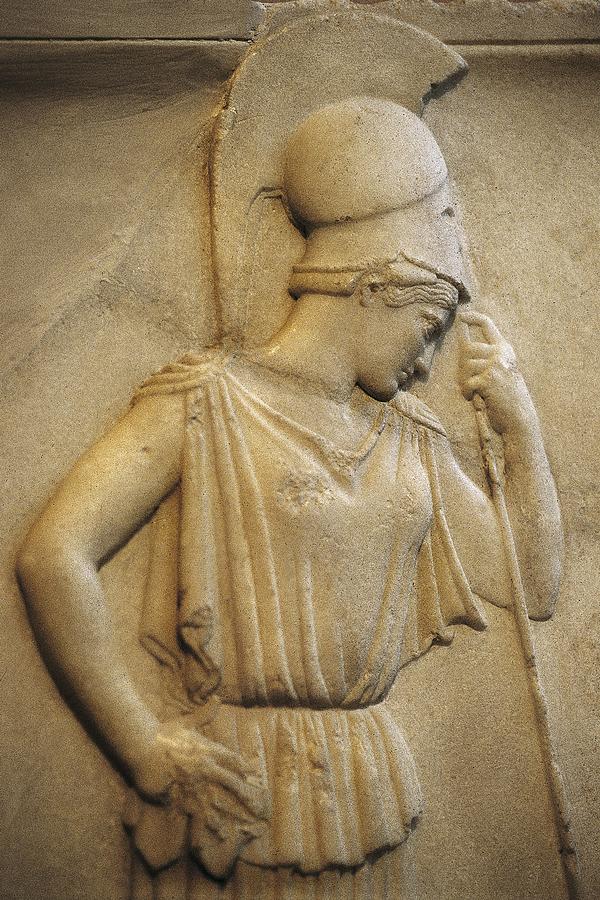 Greek Photograph - Relief Of The Mourning Athena. 460 Bc by Everett