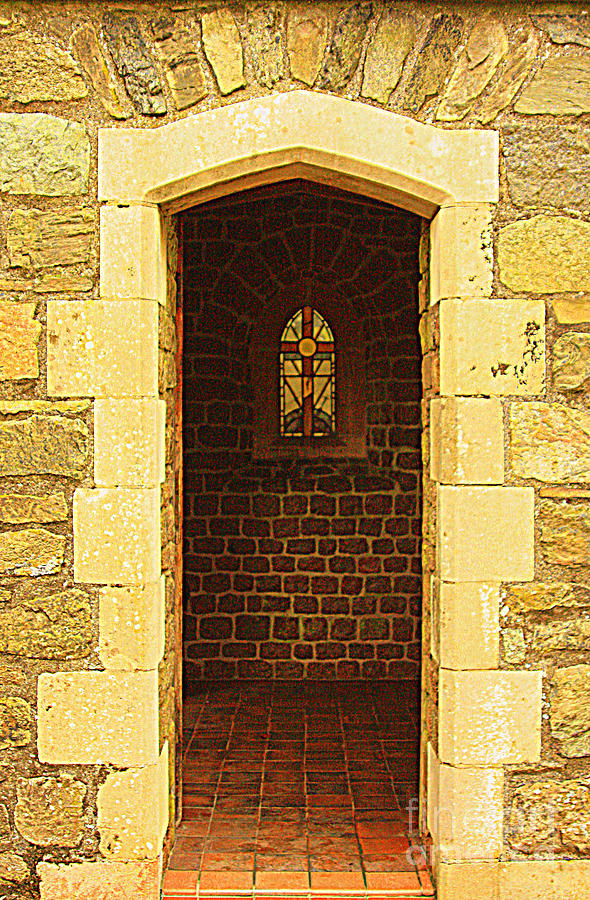 Architecture Photograph - Religion Doorway To A Window by Linsey Williams