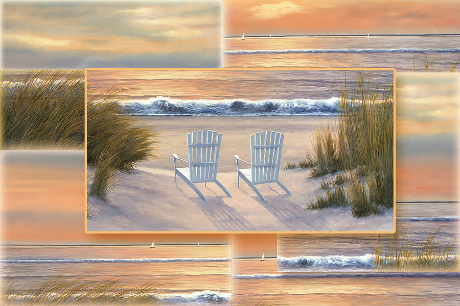 Relocated - Paradise Sunset Painting by Diane Romanello