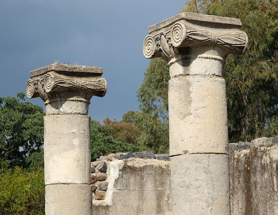 Remains from the ancient synagogue Photograph by Rita Adams