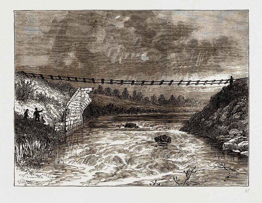 Remarkable Destruction Of A Railway Bridge Drawing By Litz Collection