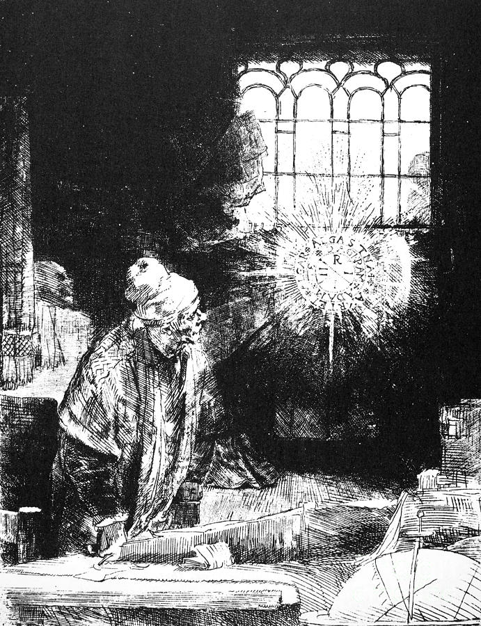 Rembrandt: Faust, 1652 Photograph by Granger