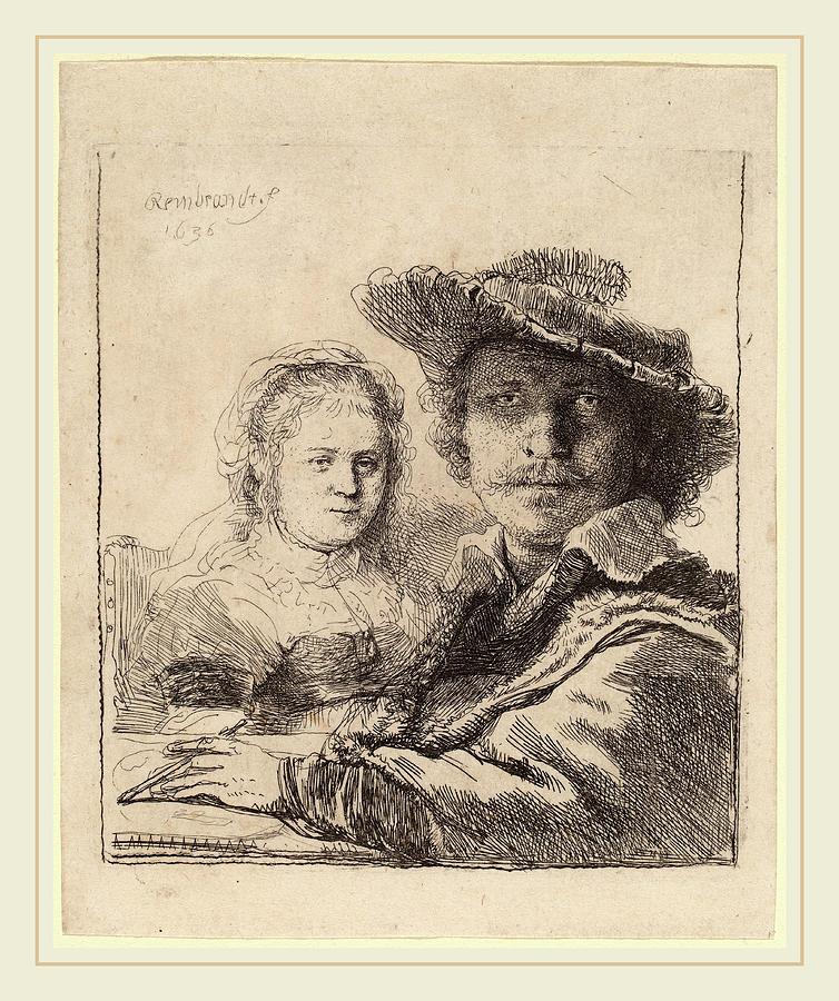 Rembrandt Van Rijn Dutch, 1606-1669, Self-portrait Drawing by Litz ...