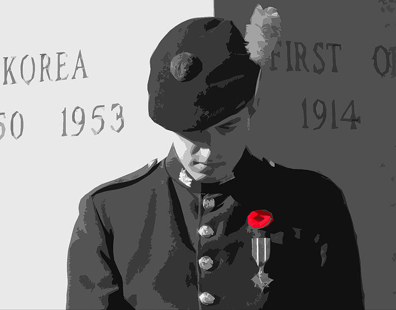 Remembrance Day It is Not Black and White Digital Art by Christine