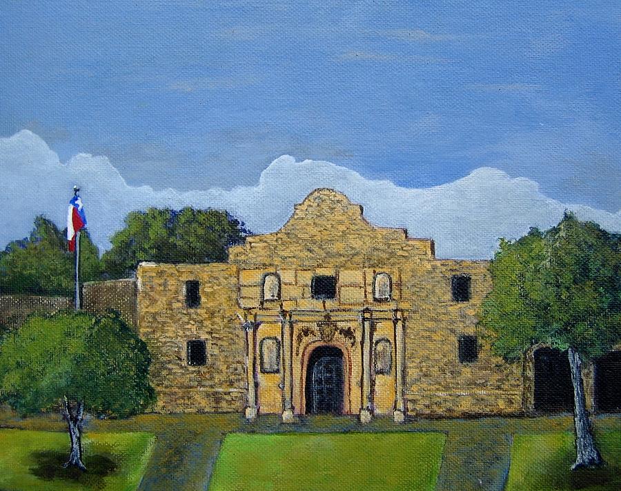 Remember the Alamo Painting by Suzanne Theis