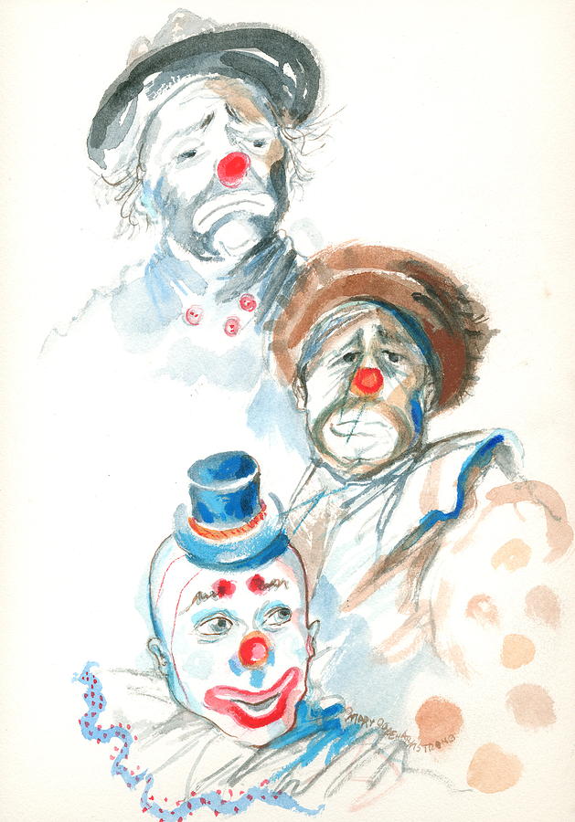 Remember the Clowns Painting by Mary Armstrong