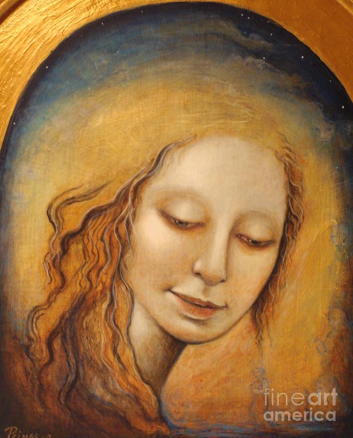 Madonna Painting - Remembering by Barbara  Psimas