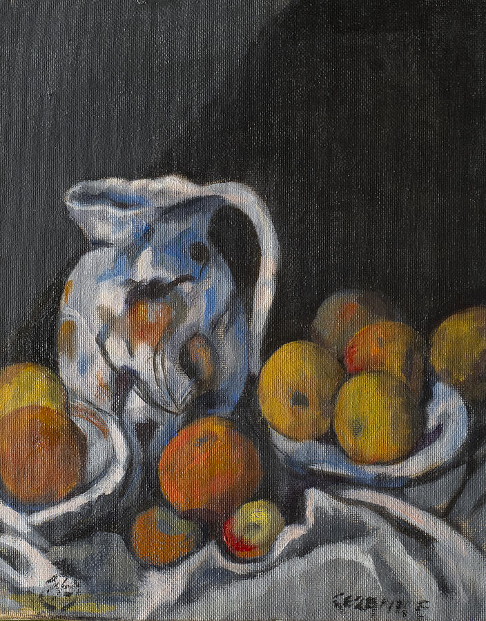 Still Life Painting - Remembering Cezanne by Joyce Snyder