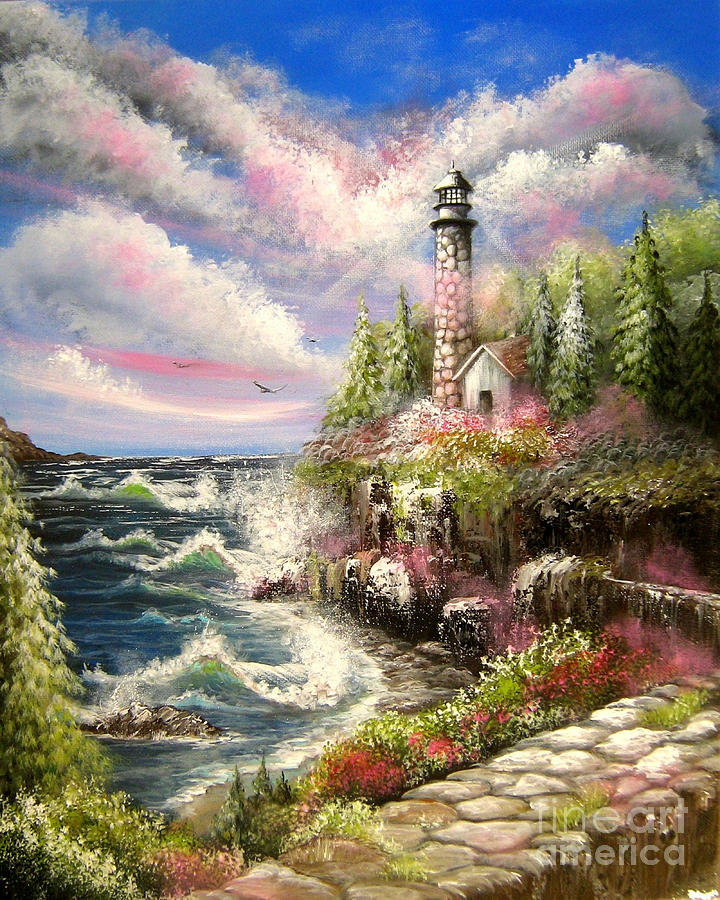 By the Sea Painting by Bella Apollonia