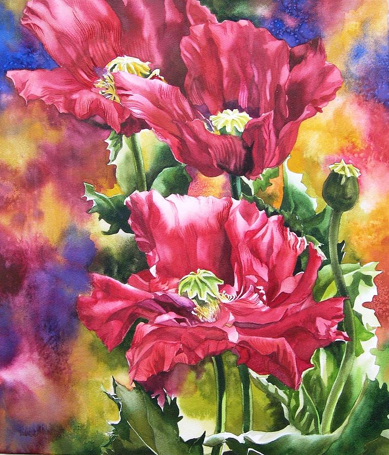  Poppies for Remembrance Day  Painting by Alfred Ng