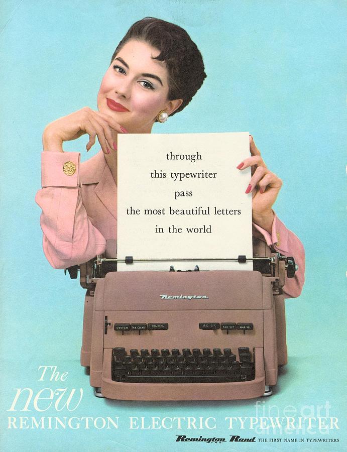1950s Drawing - Remington 1950s Uk Typewriters by The Advertising Archives