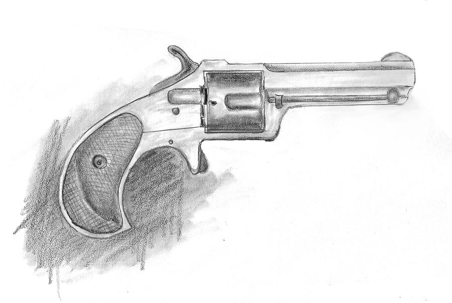 Remington Smoot 1873 Drawing by Kevin Callahan