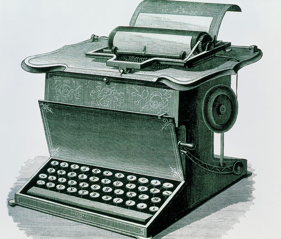 Typewriter Photograph - Remingtons Writing Machine by Sheila Terry/science Photo Library