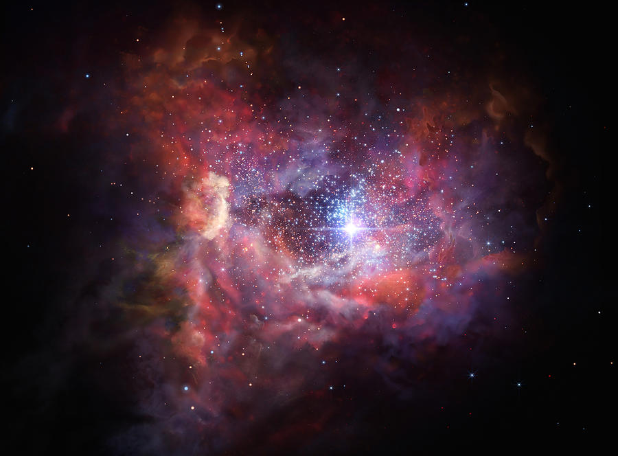 Remote Galaxy A2744_yd4 Photograph by ESO/Martin Kornmesser