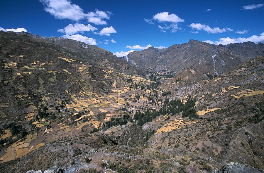 America Photograph - Remote Village Enroute To Huari, Peru by Craig Pulsifer
