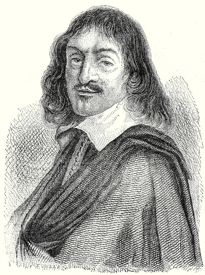 Ren Descartes Drawing by English School Pixels