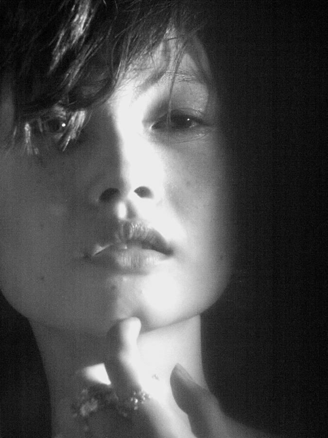 Headshot Photograph - Rena Face Japan by Donald WELLS