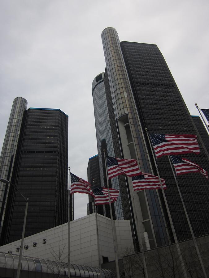 Renaissance Center In Detroit Photograph By Guy Ricketts - Pixels