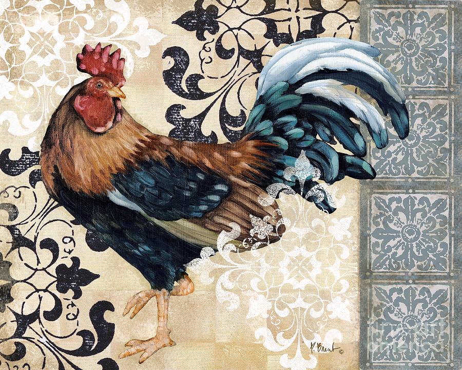 Rooster Painting - Renaissance Rooster II by Paul Brent