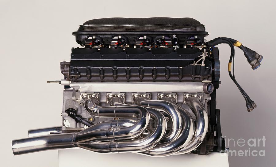 Renault V10 Rs1, Racing Car Engine Photograph by Dave Rudkin / Dorling Kindersley