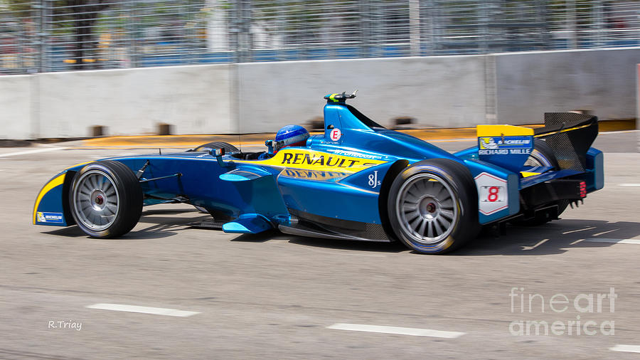 Renault Winner of the Miami ePrix Photograph by Rene Triay FineArt Photos