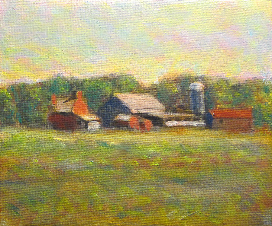 Rench Road Farm Painting by David Zimmerman