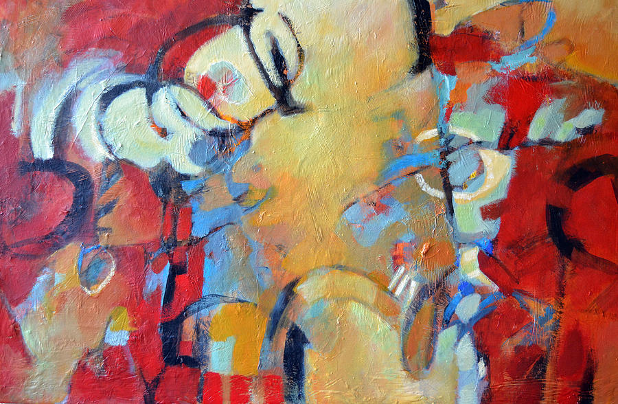 Abstract Painting - Rendezvous by Filomena Booth Abstract Painting - Rendezvous by Filomena Booth