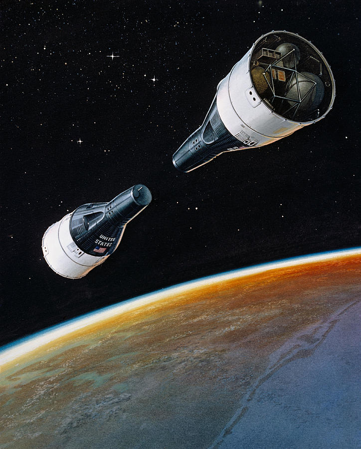 Rendezvous Mission, Gemini 6 And 7, 1965 Photograph by Science Source