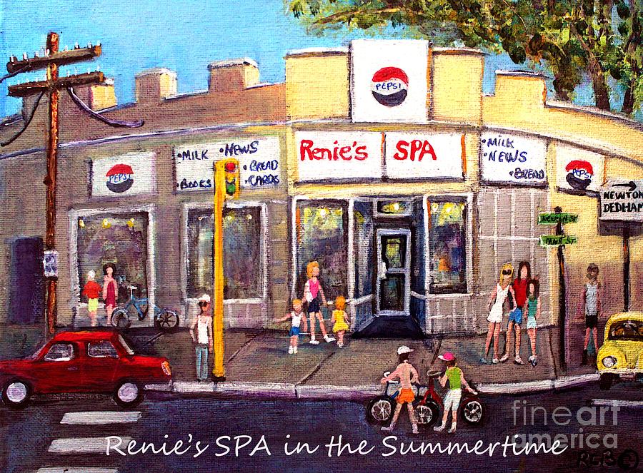 Renies SPA in Summertime Painting by Rita Brown