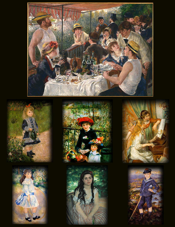 Girls Painting - Renoir by James William Allen