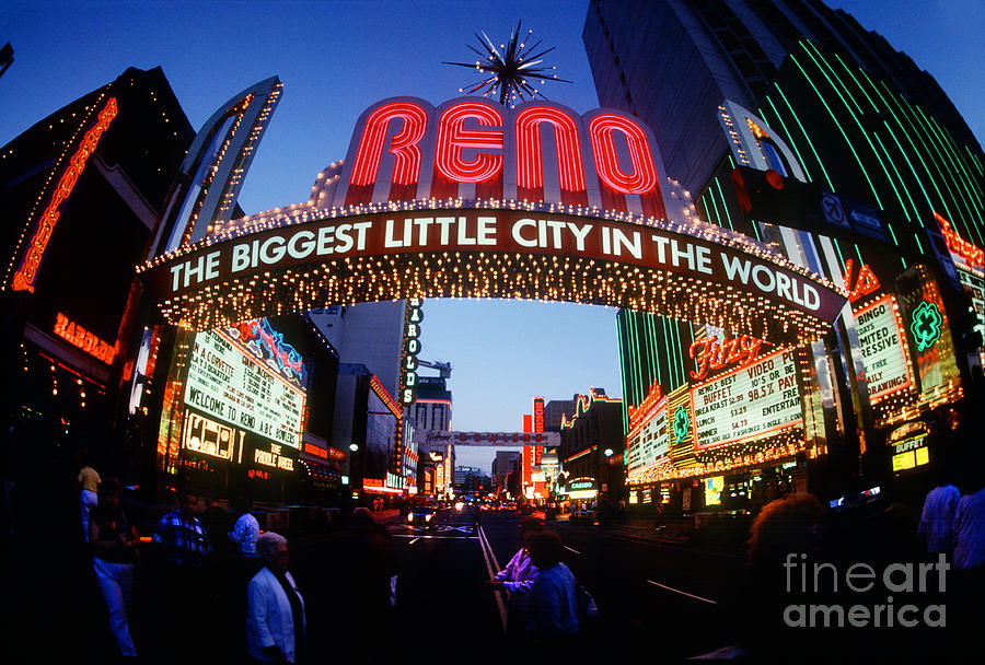 Reno Arch Downtown Photograph by Wernher Krutein