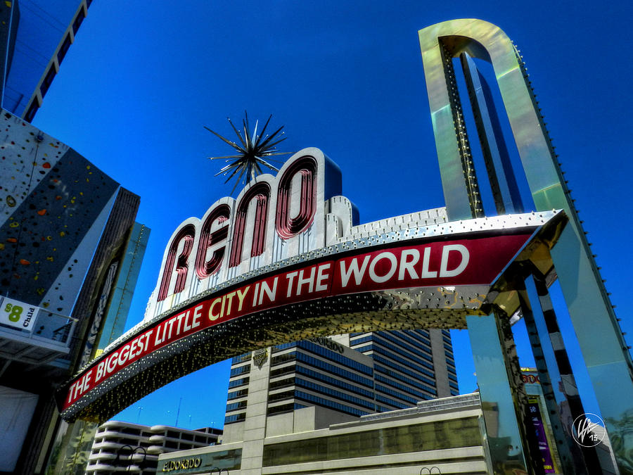 Reno Photograph - Reno Arch  by Lance Vaughn